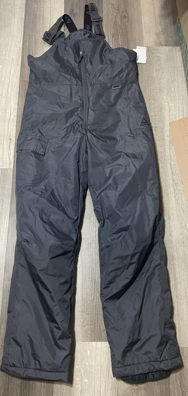 Reebok Outerwear Men’s Ski/Snowboarding Snow Bib Pants, Gray Size Medium NEW